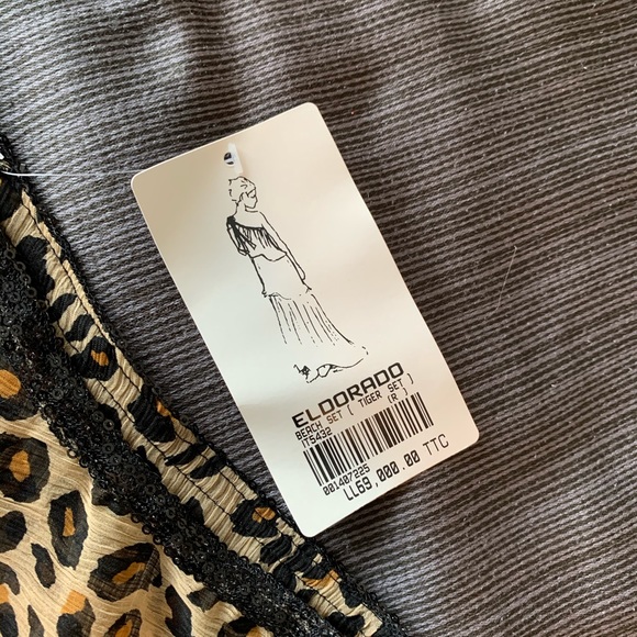 COPY - Vintage Set Top Garem Palazzo Pants Animal Tiger - Picture 16 of 16